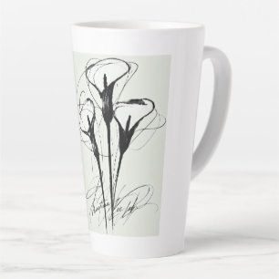 Latte Canas de Copo-de-Leite Caneca de Café Botânico M