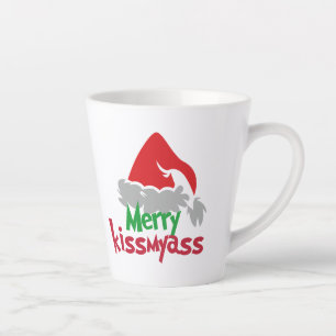 Latte Caneca de Café Alegre Kissmyass Natal Fun