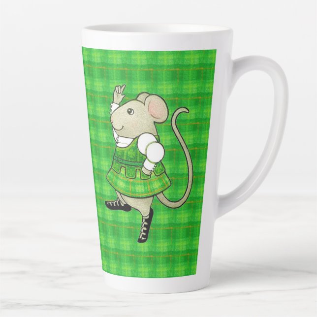 Latte Caneca de Café Alto IRISH JIG MOUSE (Direita)