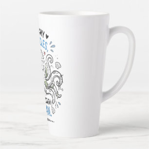 Latte Caneca de Café Amante do Oceano com Muitos Tentácu