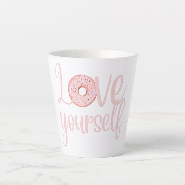 Latte Caneca de Café Ame a Si Mesmo (Frente)