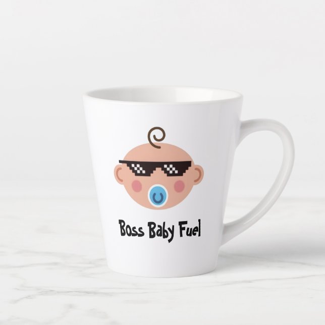 Latte Caneca de Café Bebê Chefe da Vida de Bandido (Direita)