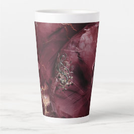 Latte Caneca de Café Cerâmica Fedora Berinjela Música do