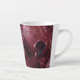 Latte Caneca de Café Cerâmica Fedora Berinjela Música Pa