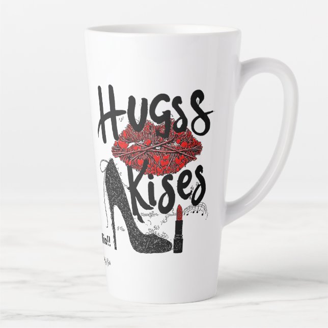 Latte Caneca de Café com Abraços e Beijos (Direita)
