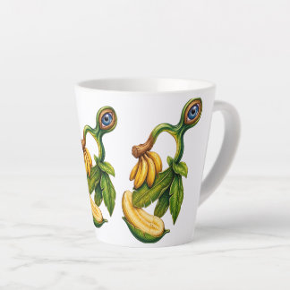 Latte Caneca de Café com Arte Abstrata Surrealista