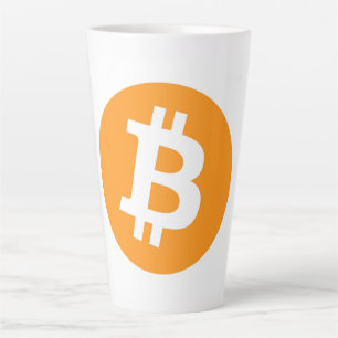 Latte Caneca de Café com Bitcoin
