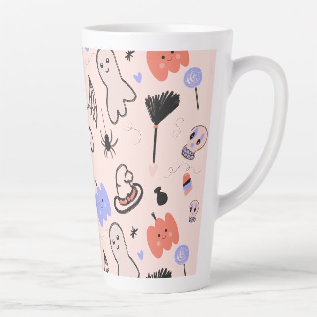 Latte Caneca de Café com Desenhos Temáticos de Halloween (Direita)