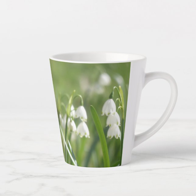 Latte Caneca de Café com Flocos de Neve de Verão (Direita)