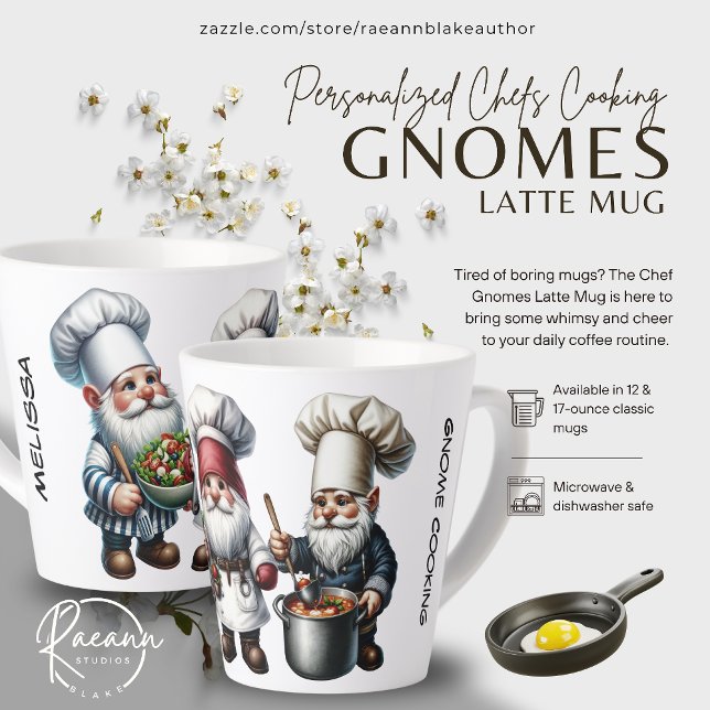 Latte Caneca de Café com Gnomos Chef (Criador carregado)