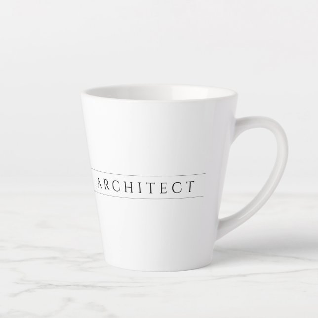 Latte Caneca de café com leite ARCHITECT / Preta (Direita)