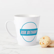 Caneca de Café com Leite Ask Bethany