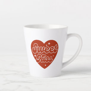 Latte Caneca de Café com Leite Beijo Doce