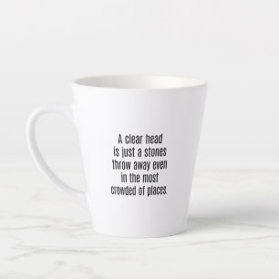 Latte Caneca de Café com Leite Cabeça Clara