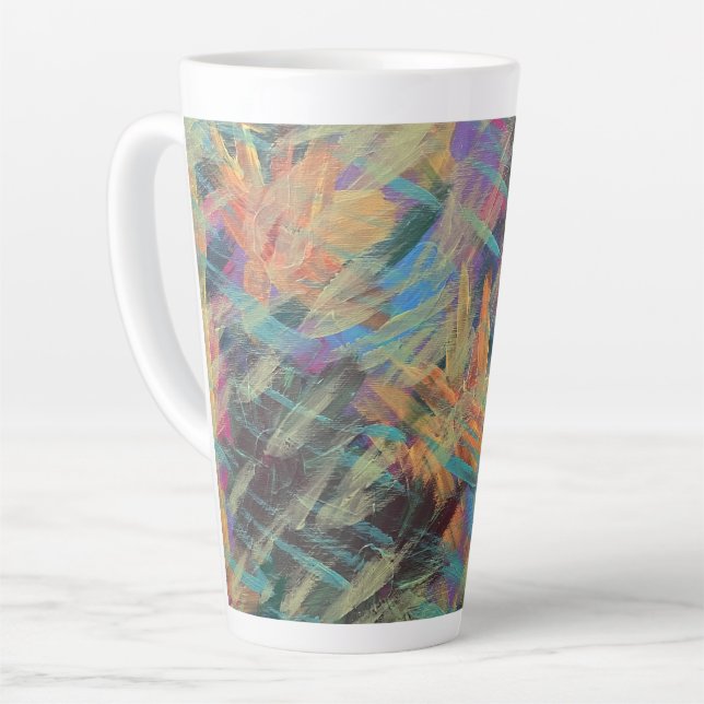 Latte Caneca de café com leite Chuva de Primavera (Ângulo esquerdo)