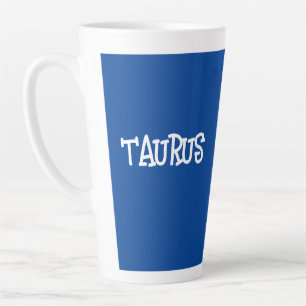Latte Caneca de café com leite com signo de Touro