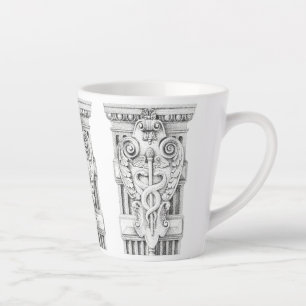 Latte Caneca de Café com Leite Cônica CADUCEUS