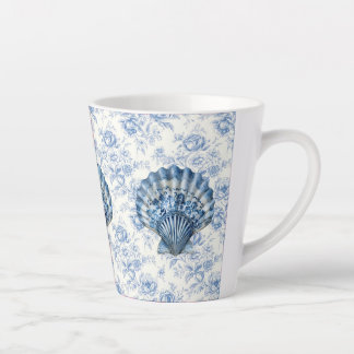 Latte Caneca de Café com Leite de Cerâmica Pequena Azul 