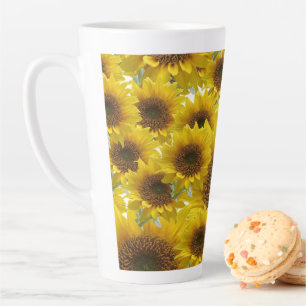 Latte Caneca de Café com Leite de Girassol