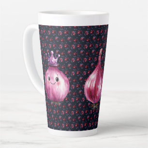Latte Caneca de Café com Leite Grande de Cerâmica Rainha