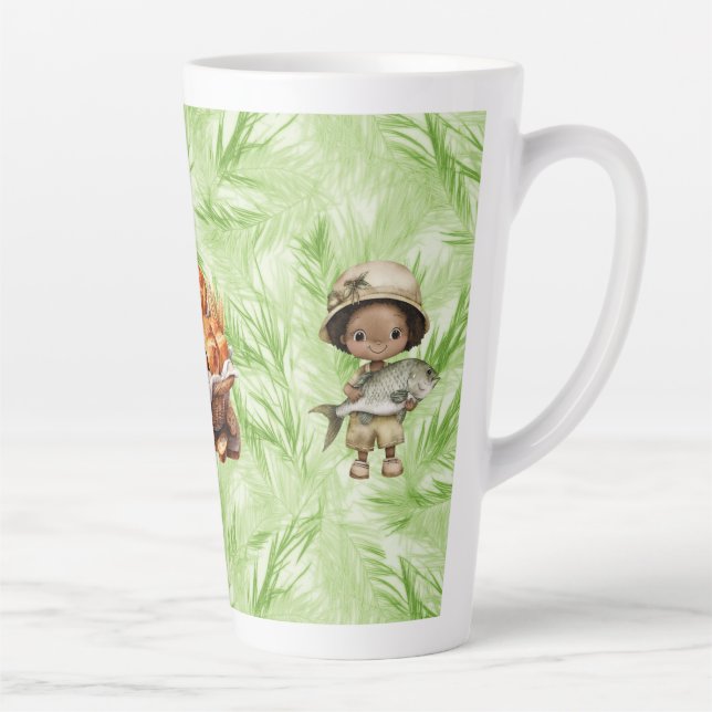 Latte Caneca de Café com Leite Grande Loaves and Fishes  (Direita)
