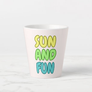 Latte Caneca de Café com Leite Sol e Diversão