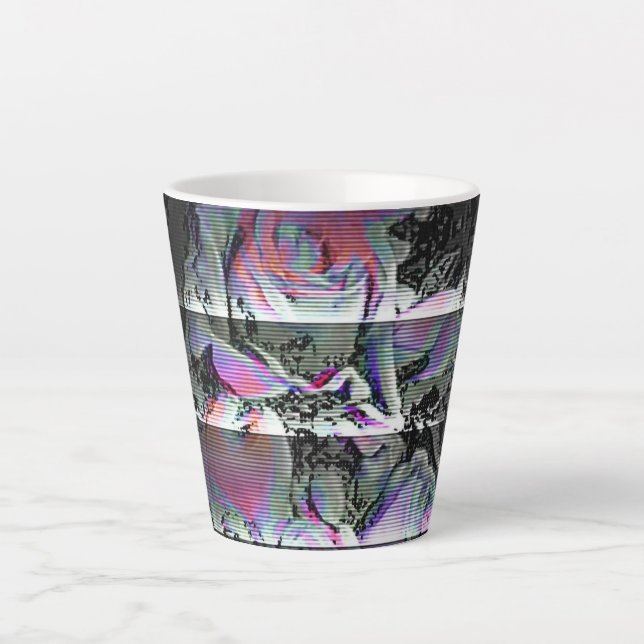 Latte Caneca de Café com Leite Techno Bouquet (Frente)
