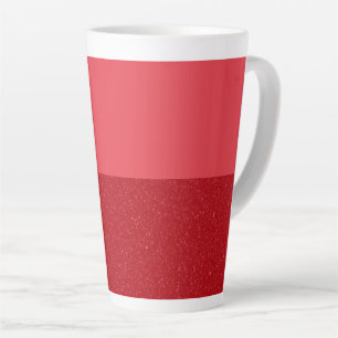 Latte Caneca de Café com Leite Vermelho Dividido Tomate