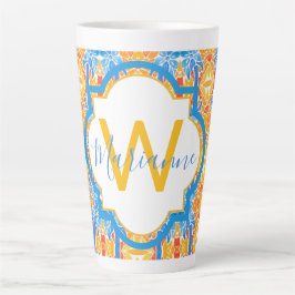 Latte Caneca de Café com Mosaico Marianne