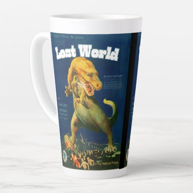 Latte Caneca de Café com Poster de Filme Antigo (Ângulo esquerdo)