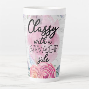 Latte Caneca de Café com um Toque de Selvagem Elegante