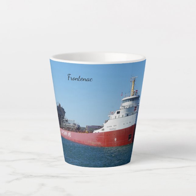 Latte Caneca de café da frente (Frente)