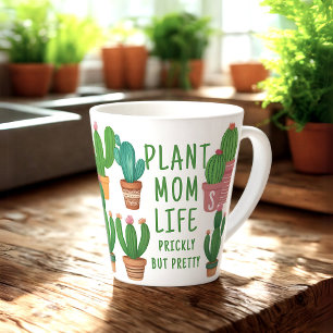 Latte Caneca de Café da Mamãe das Plantas Divertida Vida