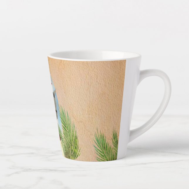 Latte Caneca de Café da Manhã de Domingo de Ramos (Direita)