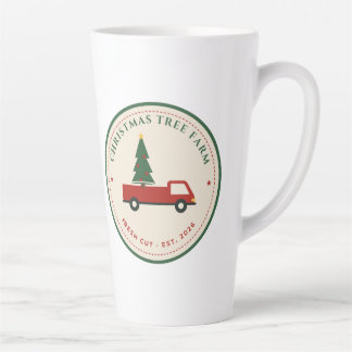 Latte Caneca de Café da Manhã Fazenda de Árvores de Nata