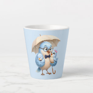 Latte Caneca de Café Daddy Bird Presente de Amor Familia