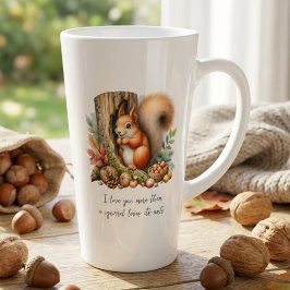 Latte Caneca de Café de Esquilo Engraçado – Citação Româ