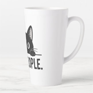 Latte Caneca de Café de Gato Preto Engraçado "Eca, PESSO