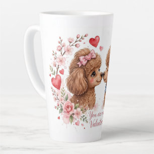 Latte Caneca de Café de Poodle Fofa – Caneca para Amante