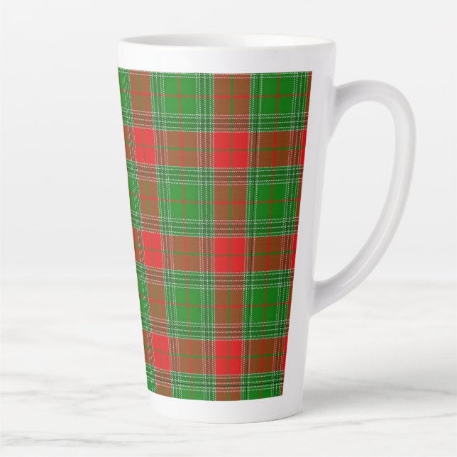 Latte Caneca de café de xadrez de Natal (Direita)