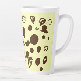 Latte Caneca de café design latino