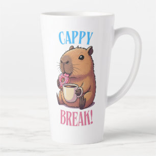 Latte Caneca de Café do Capivara Fofo Anima Fofa