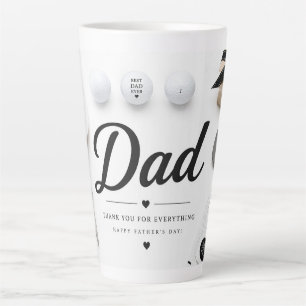 Latte Caneca de café do Dia dos Pais Golf Dad