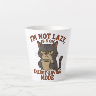 Latte Caneca de Café do Gato Mal-Humorado Engraçado