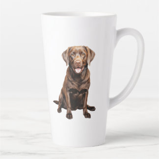Latte Caneca de Café do Labrador Chocolate