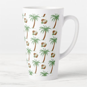 Latte Caneca de Café do Paraíso de Verão da Palmeira de 