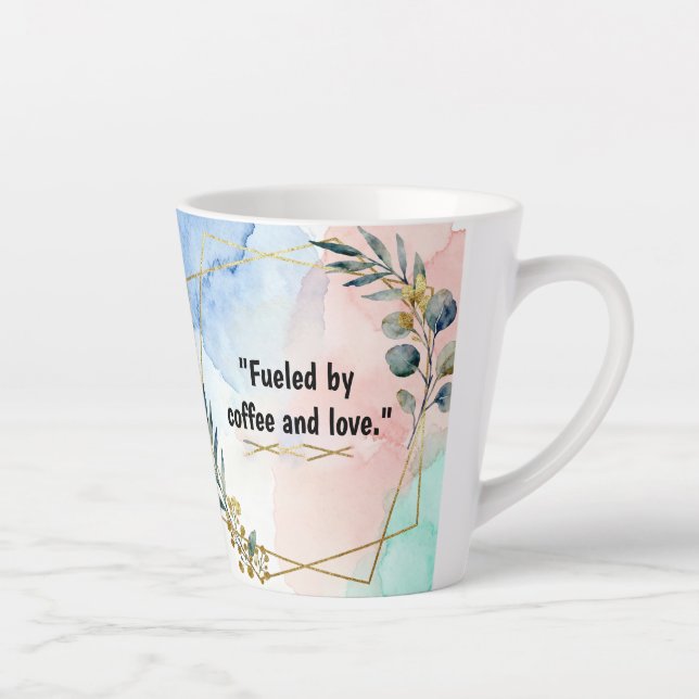 Latte caneca de café e amor (Direita)
