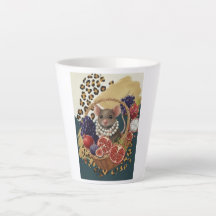 Caneca de Café Eclectico Rato com Pérolas, Chic Ma