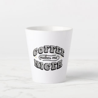 Latte Caneca de Café Engraçada - "Café Me Torna Mais Sim