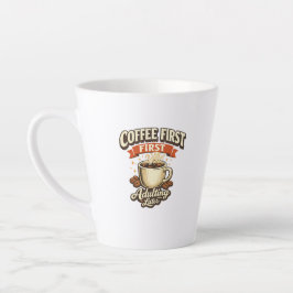 Latte Caneca de Café Engraçada para Adultos Preguiçosos